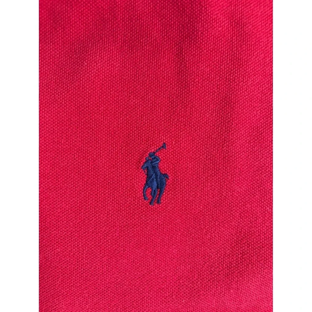 Polo Ralph Lauren Classic Fit Shirt Men's Size M Red Cotton Short Sleeve